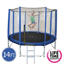 Load image into Gallery viewer, 14ft Premier Trampoline with Net &amp; Ladder

